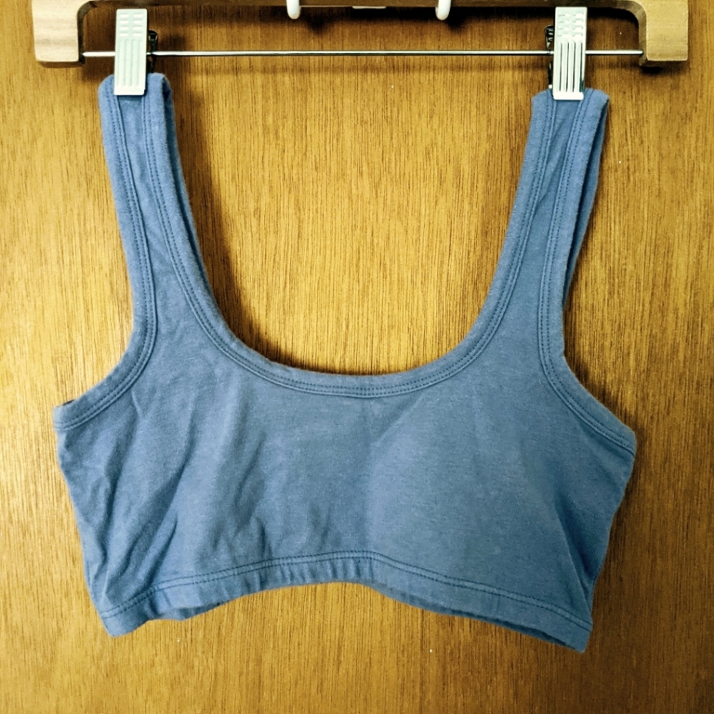 ARQ Wide Strap Bra in Periwinkle M